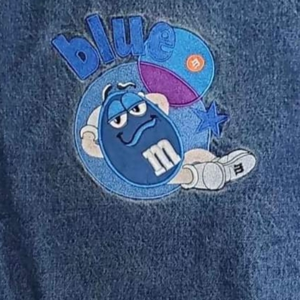 Blue M & M denim jacket